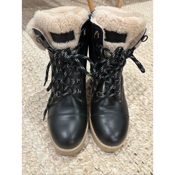 NWOB BOGNER split shearling ankle boots , $705 . Sz 38 - Picture 4 of 9